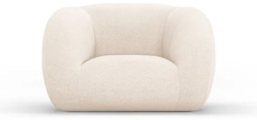 Poltrona crema in tessuto bouclé Essen - Cosmopolitan Design