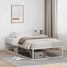 Giroletto Senza Materasso Bianco 90x200 Cm İn Metallo /