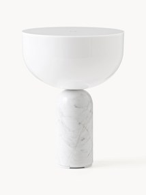 Lampada da tavolo portatile in marmo Kizu, luce regolabile