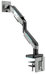 Supporto per monitor da 49" grigio-nero con LED RGB X-ARM