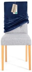 Set di coprisedia blu con rivestimento elastico per sedie 4 pz 48 cm Sento – Restilo