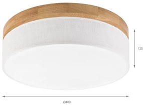 Brilagi - Plafoniera LED BELLADONNA LED/36W/230V Ø 40 cm bianco/rovere
