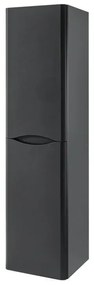 Colonna bagno sospesa 140 cm antracite 2 ante reversibili Zen