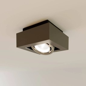 Plafoniera soffitto Ronka Arcchio, dimmerabile, Nero, Soggiorno / Sala da pranzo, Alluminio, Moderno, Plafoniera