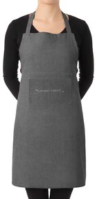 Grembiule cucina con tasca antracite con scritta