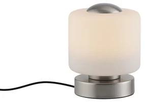 Lampada da tavolo in acciaio con LED dimmerabile a 3 livelli con touch - Mirko
