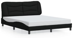 Giroletto Senza Materasso Nero 160x200 Cm İn Tessuto /