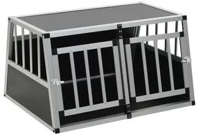 Trasportino per cani con doppia porta 89x69x50 cm