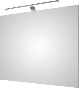 Specchio con illuminazione integrata completo di faretto bagno Solitaire H 70 cm bianco