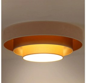 Duolla - Plafoniera LED LUNETA LED/26W/230V diametro 60 cm 4000K color crema/oro