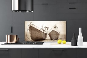 Pannello cucina paraschizzi Barca, acqua, paesaggio 100x50 cm