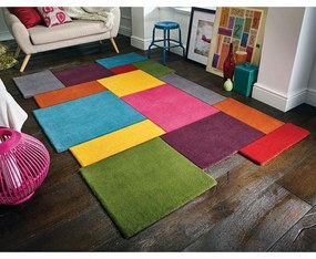 Tappeto in lana 120x180 cm Collage - Flair Rugs