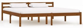 Giroletto Senza Materasso Ambrato 180x200 Cm İn Legno Di Pino /