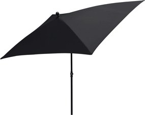Ombrellone da Giardino 2,4x1,5 m Palo Ø27 mm in Acciaio Maffei Kronos Antracite...