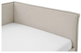 Letto da bambini con sponde beige imbottito con contenitore con rete inclusa 90x200 cm Fun – Meise Möbel