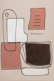Dipinto su tela Astratto 12, multicolore 90 x 60 cm
