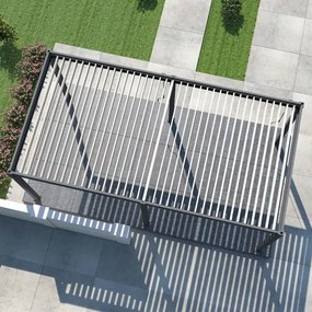 Pergola bioclimatica Ombréa autoportante 3x6M in alluminio