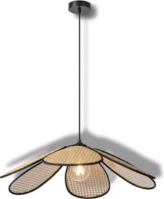 Osram - Lampada a sospensione con cavo DECOR RATTAN 1xE27/15W/230V Ø 69 cm beige/nero
