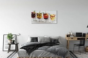 Foto quadro su tela Erbe da tè inverno frutta 100x50 cm