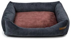 Letto per cani bordeaux-grigio scuro 55x65 cm SoftBED Eco S - Rexproduct