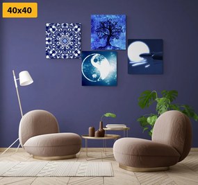 Set di quadri – Feng Shui in blu