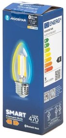 Lampadina LED FILAMENT C35 E27/4,5W/230V 2700-6500K - Aigostar