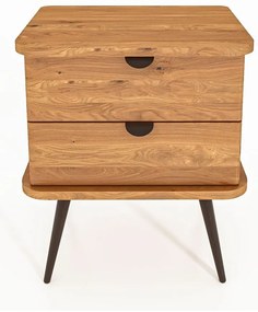 Comodino in legno di quercia in colore naturale Kula - The Beds