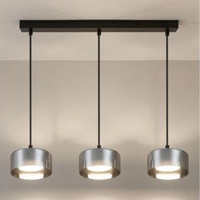 Brilagi - Lampadario a cavo AURA LUX 3xGX53/30W/230V nero/fumé