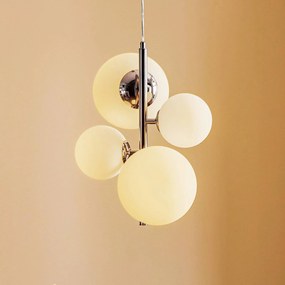 ALDEX Lampada a sospensione Dione, 4 luci, cromo