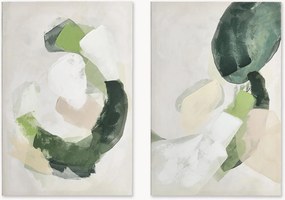 Set di 2 decorazioni da parete con finiture fatte a mano Crown