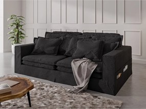 Divano nero 236 cm Nora – Ropez