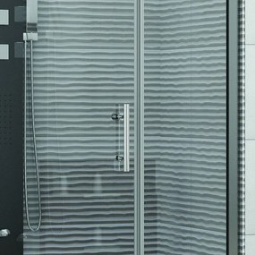 Kamalu - porta doccia battente 95cm con fisso ks5000