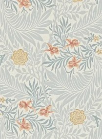 Tapete Larkspur von Morris & Co. - Slate/ Russet
