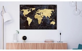 Quadro  Golden World (1 Part) Wide  Larghezza x Altezza Home decor 60x40