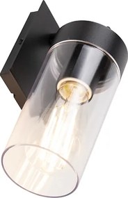 Lampada da parete esterna moderna nera - Rullo