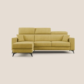 Pegaso divano letto angolare con poggiatesta reclinabili e rivestimento impermeabile T02