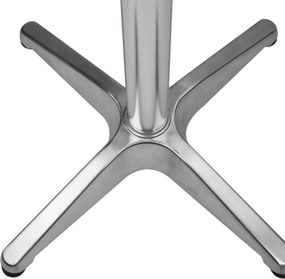 DARCUS - tavolo rotondo a colonna acciaio e alluminio waterproof tondo