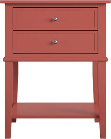 Comodino color mattone Franklin - Støraa