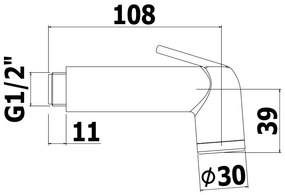 Paffoni Minorca Zdoc060 Doccetta Bidet Shut Off Bidet Cromo