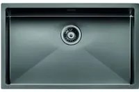 Lavello IRIDE MATT F3 1 vasca ACCIAIO INOX Finitura: GUN METAL OPACO, incasso: slim, sottotop e filotop, 77X45 prof. 19 012356.L82.X0.00.2022