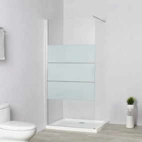 Walk-in easy L 70 x H 195 cm, vetro 6 mm serigrafato argento