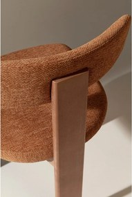 Sedie da pranzo in set color mattone in imbottito 2 pz Nadia – MOME