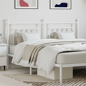 Testiera İn Metallo Bianco 180 Cm /