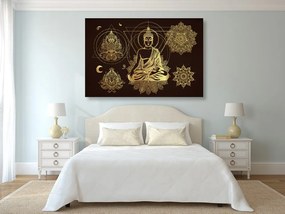 Quadro su tela – Buddha dorato