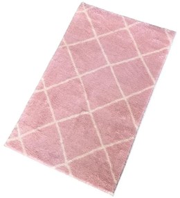 Tappetino da bagno rosa 50x80 cm Diamond - Mila Home