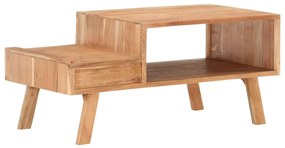 Tavolino da caffè 100x50x45 cm in legno massello di acacia