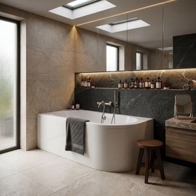 Vasca bagno Rea Orion Left 160cm