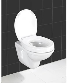 WENKO 21905100-Sedile WC SECURA 37x44 cm bianco/grigio