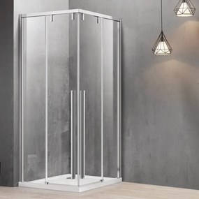 Box doccia 90x100 angolare scorrevole altezza 200 h vetro 8mm | KSA1000 - KAMALU