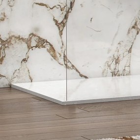 Kamalu - Parete doccia walk in 120 cm vetro 8mm trasparente KW3000